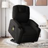 Sillón De Masaje Eléctrico Reclinable Elevable Tela Negro Vidaxl