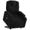 Sillón De Masaje Eléctrico Reclinable Elevable Tela Negro Vidaxl