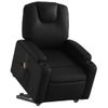 Sillón Reclinable De Masaje De Pie Cuero Artificial Negro Vidaxl