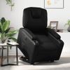 Sillón Reclinable Y Elevable Eléctrico Cuero Sintético Negro Vidaxl