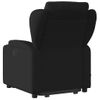 Sillón Reclinable De Masaje Elevable Tela Negro Vidaxl