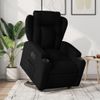 Sillón Eléctrico Reclinable Elevable De Tela Negro Vidaxl