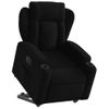 Sillón Eléctrico Reclinable Elevable De Tela Negro Vidaxl