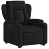 Sillón Eléctrico Reclinable Elevable De Tela Negro Vidaxl