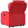 Sillón Elevable Eléctrico Cuero Artificial Rojo Vidaxl