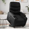 Sillón Reclinable Y Elevable Eléctrico Cuero Sintético Negro Vidaxl