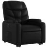 Sillón Reclinable Y Elevable Eléctrico Cuero Sintético Negro Vidaxl