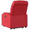 Sillón Elevable Eléctrico Cuero Artificial Rojo Vidaxl