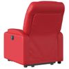 Sillón De Majaje Elevable Eléctrico Cuero Artificial Rojo Vidaxl