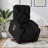 Sillón De Masaje Eléctrico Reclinable Elevable Tela Negro Vidaxl