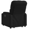 Sillón Reclinable Elevable Cuero Artificial Negro Vidaxl