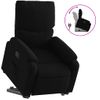 Sillón Reclinable Elevable Tela Negro Vidaxl