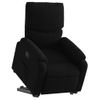 Sillón Reclinable Elevable Tela Negro Vidaxl