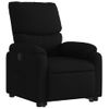 Sillón Reclinable Elevable Tela Negro Vidaxl