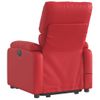 Sillón Reclinable Elevable Cuero Artificial Rojo Vidaxl