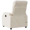 Sillón Reclinable De Masaje Eléctrico Tela De Microfibra Beige Vidaxl