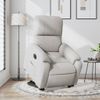 Sillón Eléctrico Reclinable Elevable Tela Microfibra Gris Claro Vidaxl