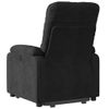 Sillón Masaje Eléctrico Reclinable Elevable Tela Negro Vidaxl