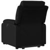 Sillón Reclinable Elevable Cuero Artificial Negro Vidaxl