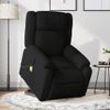 Sillón De Masaje Eléctrico Reclinable Elevable Tela Negro Vidaxl