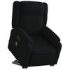 Sillón De Masaje Eléctrico Reclinable Elevable Tela Negro Vidaxl