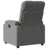 Sillón Reclinable Tela De Microfibra Gris Oscuro Vidaxl