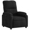 Sillón Reclinable Tela De Microfibra Negro Vidaxl