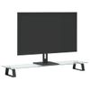 Soporte De Monitor Vidrio Templado Y Metal Negro 80x20x8 Cm Vidaxl