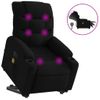 Sillón De Masaje Eléctrico Reclinable Elevable Tela Negro Vidaxl