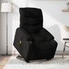 Sillón De Masaje Eléctrico Reclinable Elevable Tela Negro Vidaxl