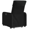 Sillón Reclinable De Masaje Elevable Tela Negro Vidaxl