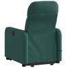 Silla De Masaje Reclinable De Pie De Tela Verde Oscura Vidaxl