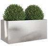 Jardinera De Acero Inoxidable Plateado 62x30x29 Cm Vidaxl