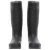 Botas De Agua Negro Número 38 Pvc Vidaxl