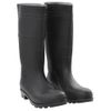 Botas De Agua Negro Número 44 Pvc Vidaxl