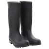 Botas De Agua Negro Número 45 Pvc Vidaxl