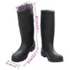 Botas De Agua Negro Número 45 Pvc Vidaxl