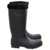 Botas De Agua Con Calcetines Extraíbles Negro Número 42 Pvc Vidaxl