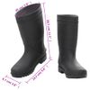 Botas De Agua Negro Número 39 Pvc Vidaxl