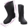 Botas De Agua Negro Número 42 Pvc Vidaxl