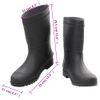 Botas De Agua Negro Número 44 Pvc Vidaxl