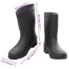 Botas De Agua Negro Número 46 Pvc Vidaxl