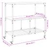 Carrito De Cocina Madera Ingeniería Roble Sonoma 100x50x95 Cm Vidaxl