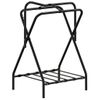 Soporte De Montura Plegable De Pie Independiente Hierro Negro Vidaxl