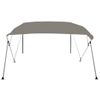 Toldo Bimini De 4 Arcos Gris 239x184x131 Cm Vidaxl