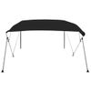 Toldo Bimini De 4 Arcos Gris 243x250x131 Cm Vidaxl