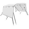 Toldo Bimini 3 Arcos Con Paredes Laterales 183x(137-152)x137 Cm Vidaxl