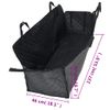 Funda Para Asiento De Coche Para Perros Negro 137x46x50 Cm Vidaxl