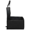 Silla De Coche Para Perros Negro 45x45x25/55 Cm Vidaxl