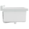 Fregadero Lavabo De Pared Resina Blanco 40x40x24 Cm Vidaxl